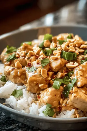 Irresistible Thai Peanut Chicken: A Flavor Explosion You Can’t Resist