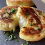 Cheese Stuffed Potato Cakes (2 Ingredients)