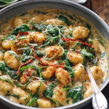 Creamy Spinach Gnocchi (20-Minute, One-Pan Meal)