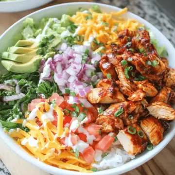 Honey BBQ Chicken Bowls