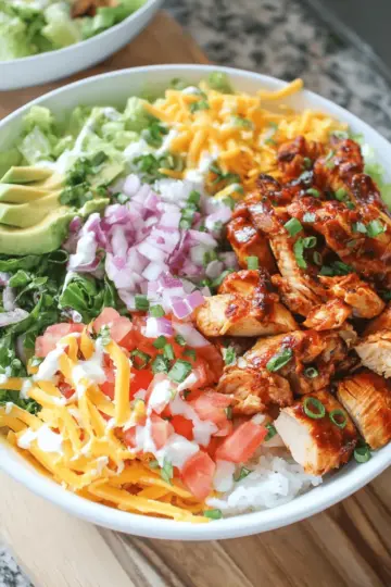 Honey BBQ Chicken Bowls