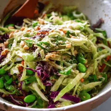 Cabbage Salad with Peanut Dressing