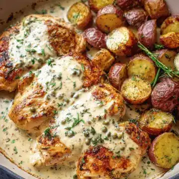 Chicken and Potatoes With Dijon Cream Sauce
