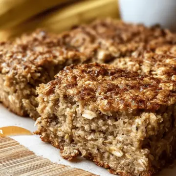 Oatmeal Banana Breakfast Bars Recipe
