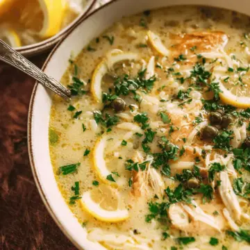 Chicken Piccata Soup