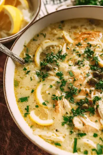 Chicken Piccata Soup