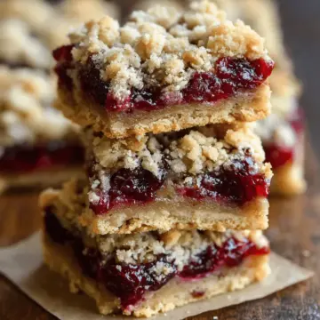 Cranberry Crumble Bars
