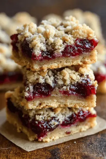 Cranberry Crumble Bars