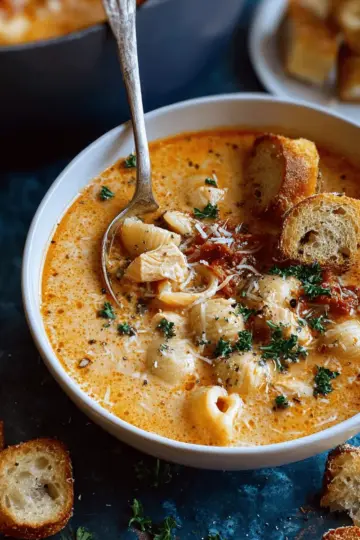 Creamy Chicken Parmesan Soup