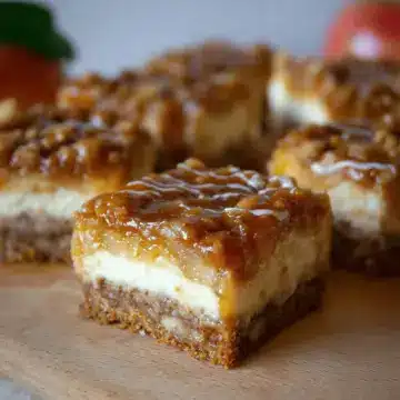 Caramel Apple Cheesecake Bars