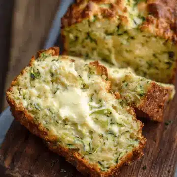 Cheesy Zucchini Bread (No Yeast)