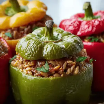Slow Cooker Stuffed Peppers