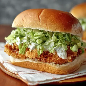 Crispy Chicken Caesar Sandwiches (Air Fryer or Oven)
