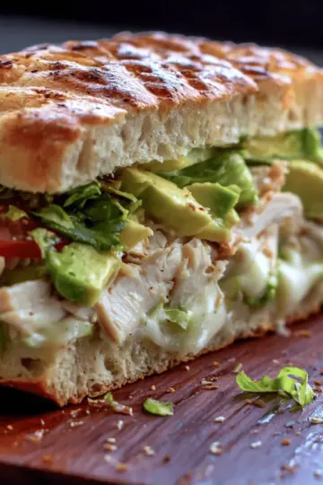 Panera Bread Copycat Chicken Avocado Melt Sandwich