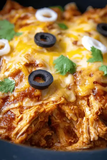 Slow Cooker Chicken Enchiladas