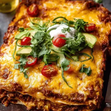 Beef Enchilada Casserole.