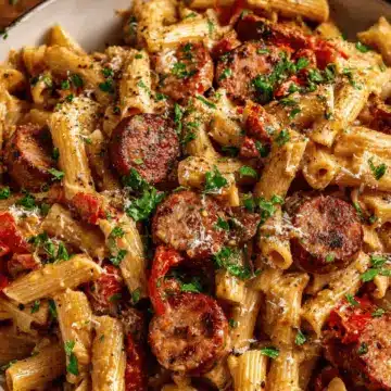 Creamy Cajun Sausage Pasta