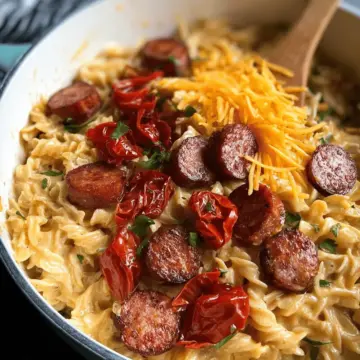 One Pot Creamy Cajun Sausage Pasta