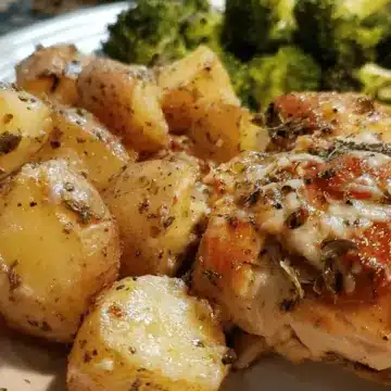 Crockpot Garlic Parmesan Chicken & Potatoes