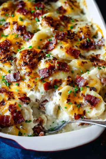 Pierogi Casserole with Bacon and Kielbasa