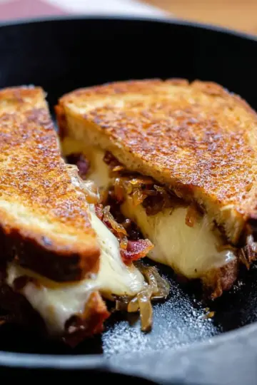 Bacon and Caramelized Onion Grilled Cheese
