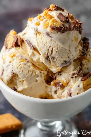 Homemade Butterfinger Ice Cream Recipe