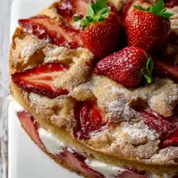 French Strawberry Cake