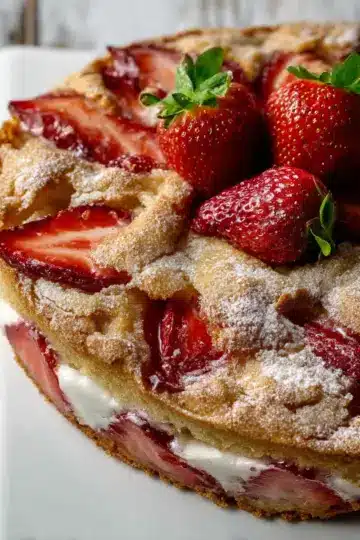 French Strawberry Cake