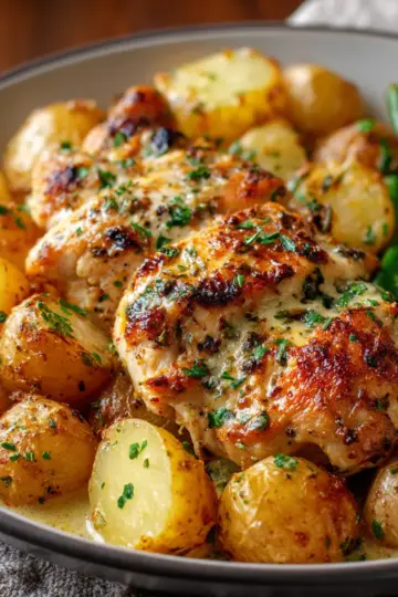 Garlic Parmesan Chicken and Potatoes