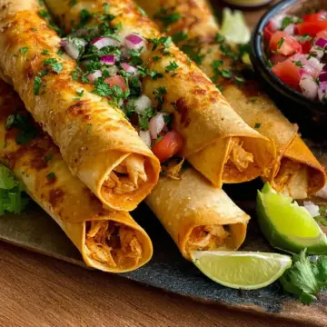 Crispy Baked Chicken Taquitos