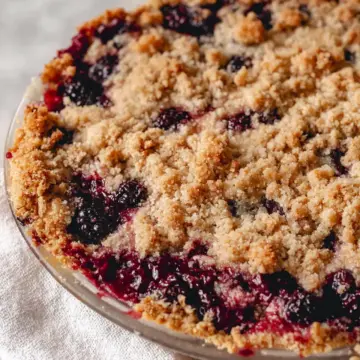 Easy Blackberry Pie With Crumb Topping (Gluten Free)