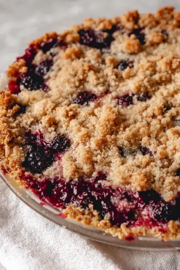 Easy Blackberry Pie With Crumb Topping (Gluten Free)