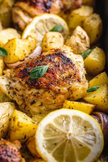 Easy Greek Lemon Chicken and Potatoes