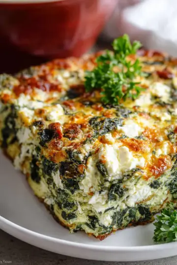 Feta and Spinach Casserole
