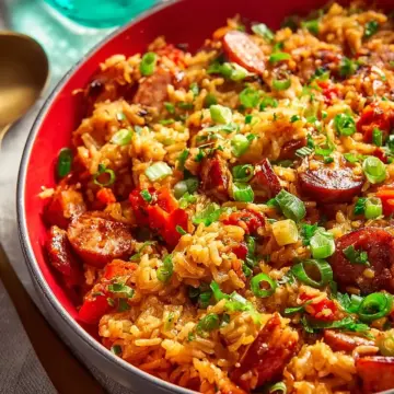 Cajun Sausage And Rice Skillet
