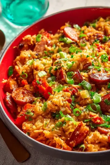 Cajun Sausage And Rice Skillet