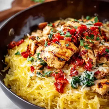 Tuscan Chicken and Spaghetti Squash