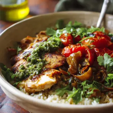 Moroccan Chicken and Rice Bowl