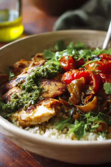 Moroccan Chicken and Rice Bowl