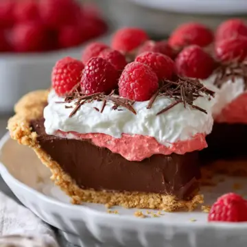 Chocolate Raspberry Cream Pie