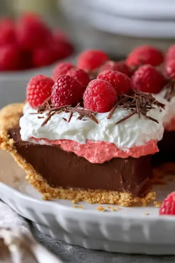 Chocolate Raspberry Cream Pie