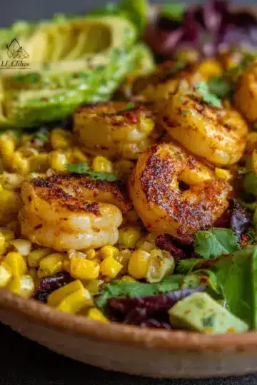 Shrimp and Mexican Street Corn Bowl