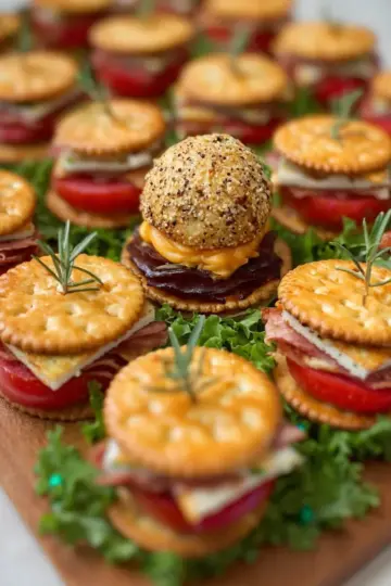 Ritz Cracker Party Sandwiches