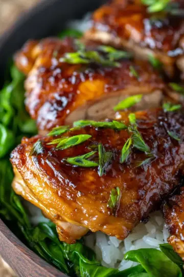 Honey Garlic Chicken Thighs