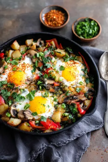 Loaded Veggie Breakfast Skillet