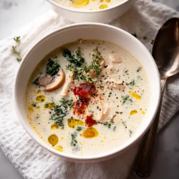 Low Carb Creamy Chicken Soup (Keto, Gluten Free)