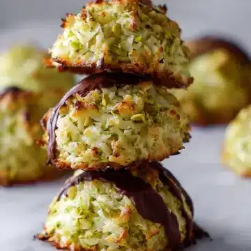 Pistachio Coconut Macaroons – Soft & Chewy