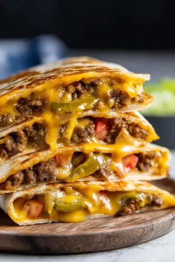 Cheeseburger Quesadillas