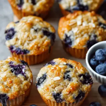 Greek Yogurt Blueberry Muffins
