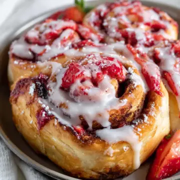 Strawberry Cinnamon Rolls